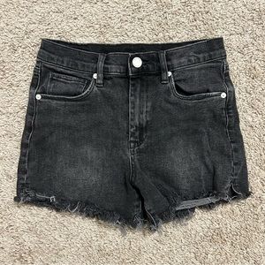 Faded Black Blank NYC Shorts